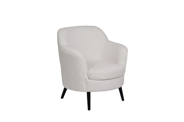 Кресло белое искусственный мех HD2203-408KD WH